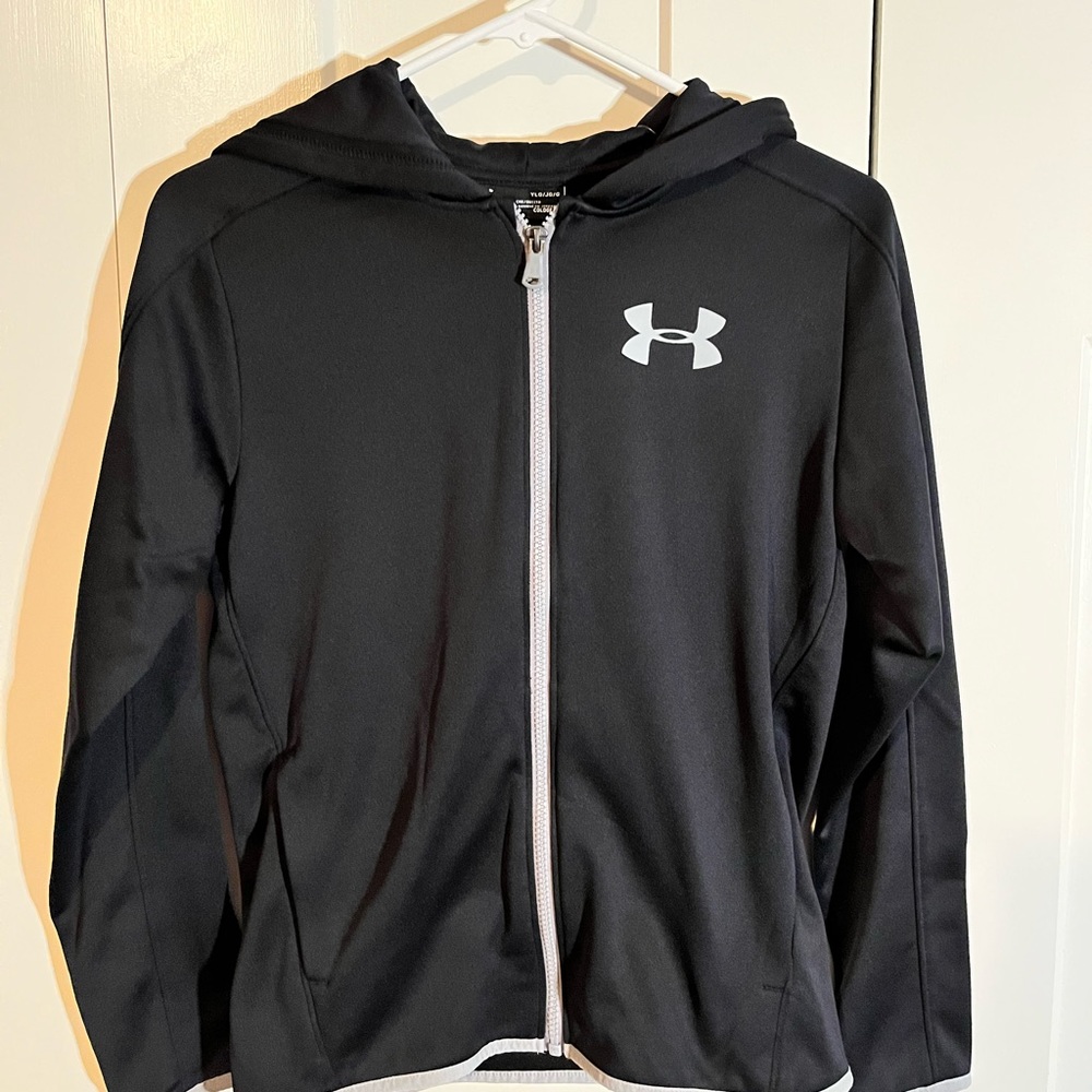 NWT Under Armour Boys zipper hoodie jacket Size Large